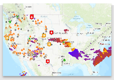 FWAC Wildfire Map | True North Gear, True North & Dragonwear offer a ...